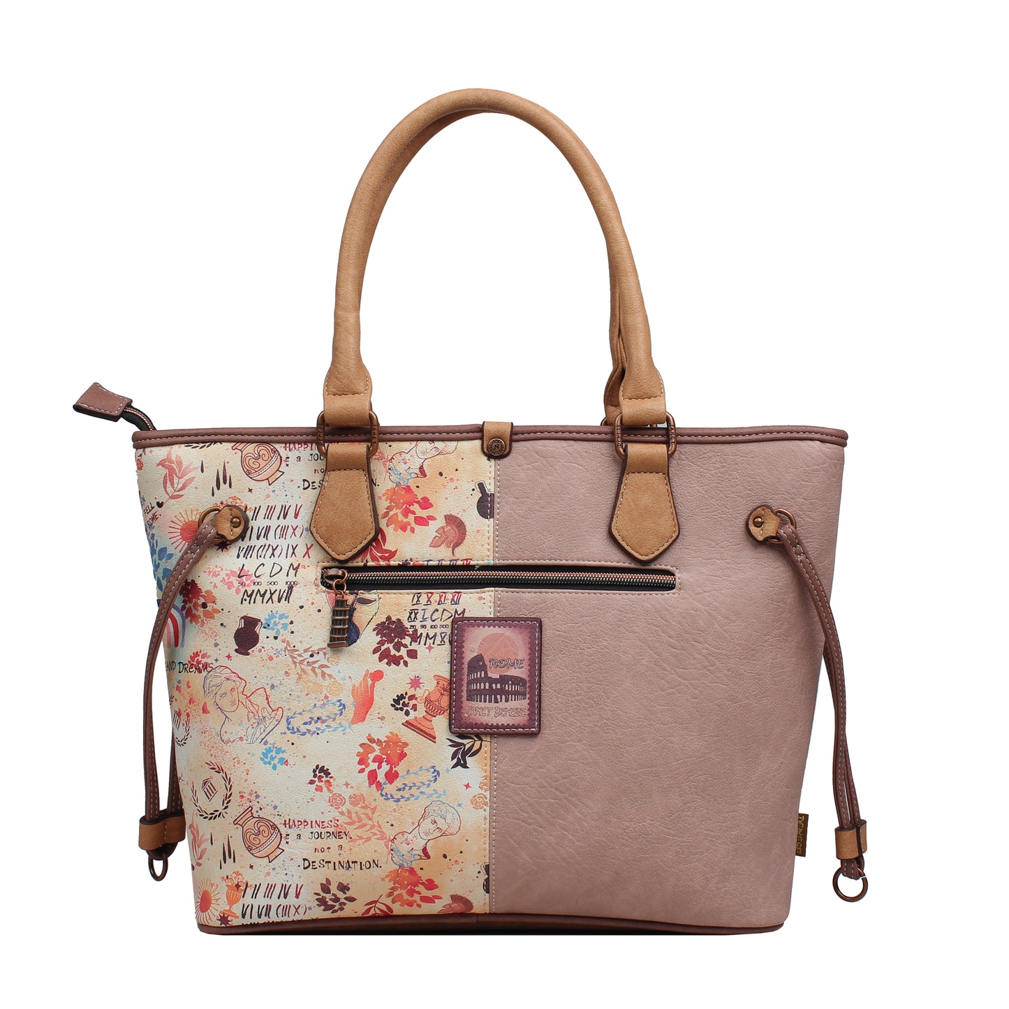 Bolso Tote Grande JANET DENESE – J059A Colección Tour of Rome