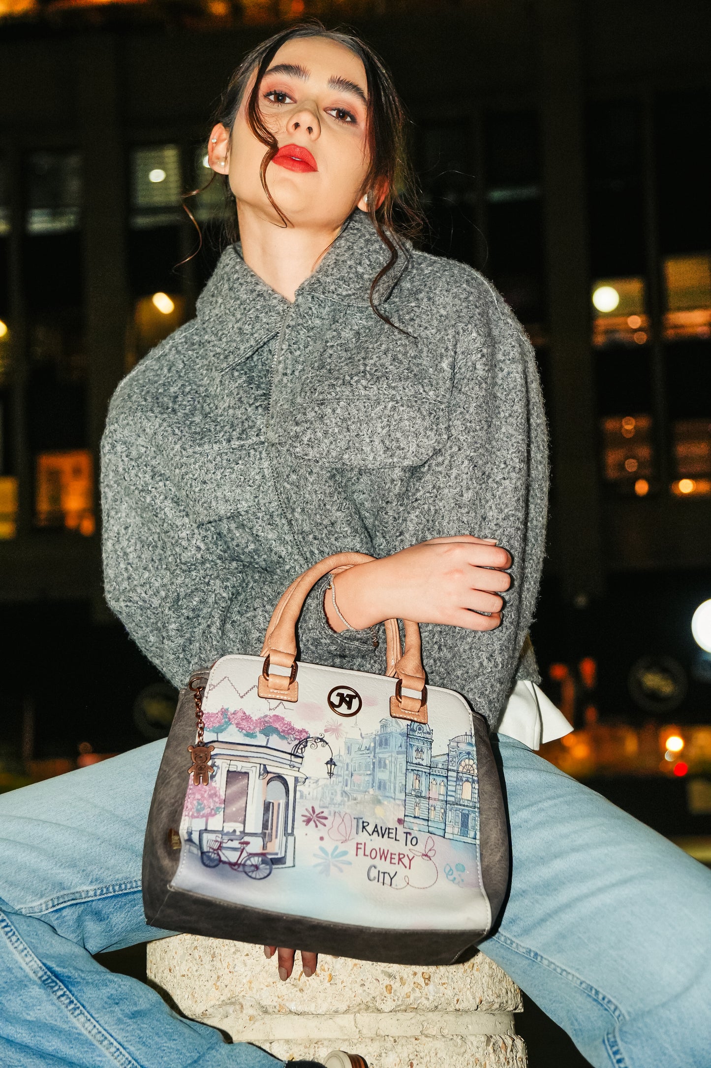 J090AFLOWERYCITY bolso