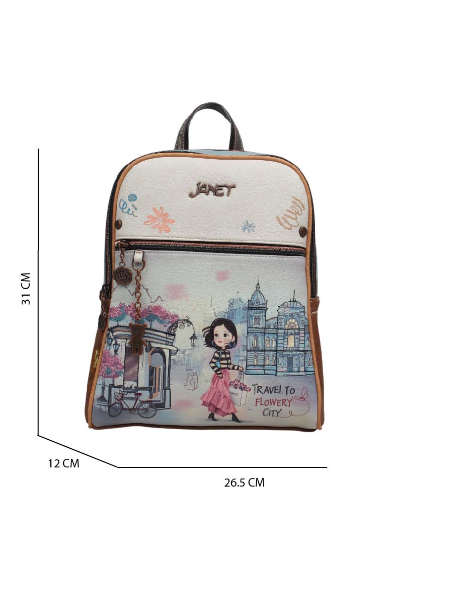 J021BFLOWERYCITY mochila