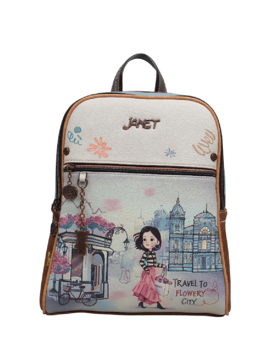 J021BFLOWERYCITY mochila