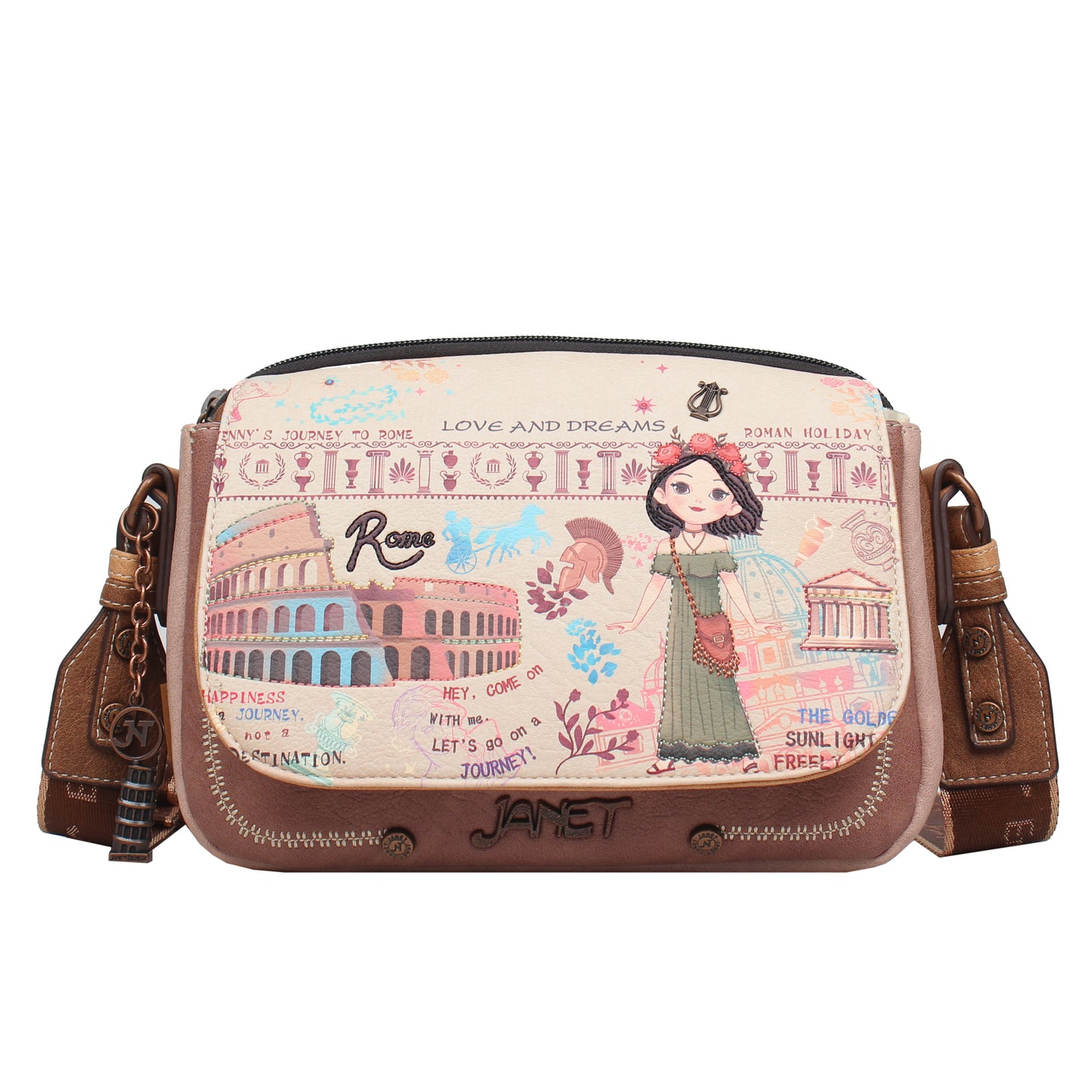 Bolso Janet Denese – J029B: Colección Tour of Rome