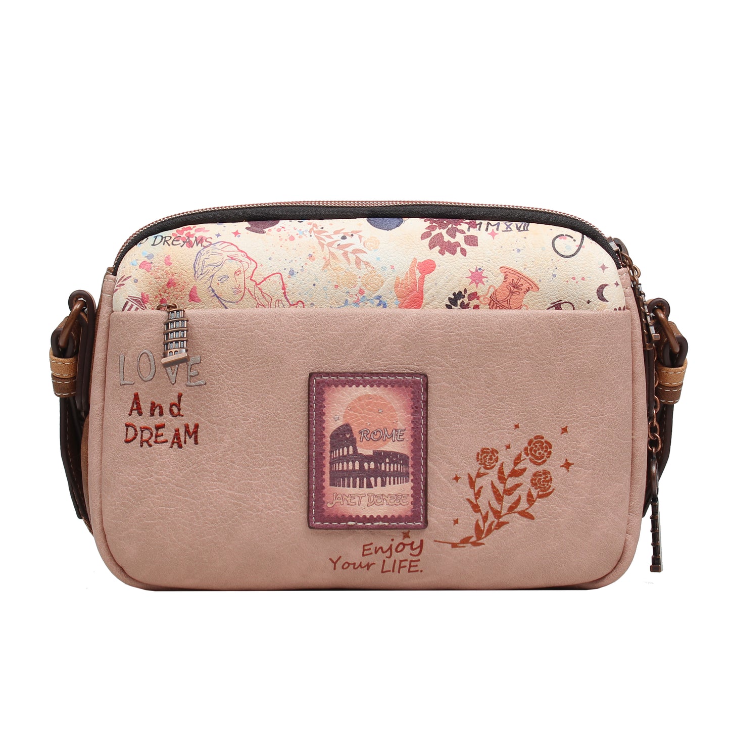 Bolso Janet Denese – J029B: Colección Tour of Rome