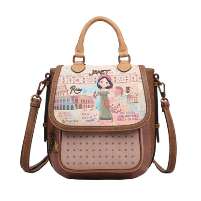 Bolso Tote Janet Denese – J038: Colección Tour of Rome