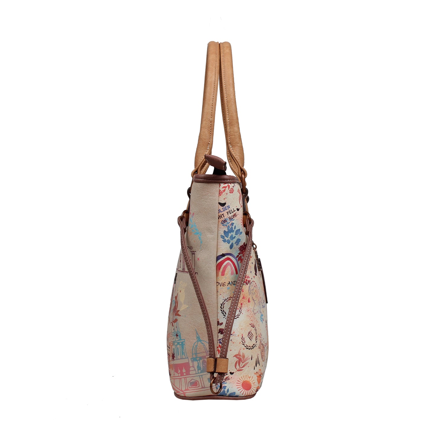 Bolso Tote Grande JANET DENESE – J059A Colección Tour of Rome