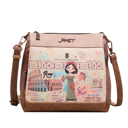 Bolso Crossbody JANET DENESE –  J075B Colección Tour of Rome