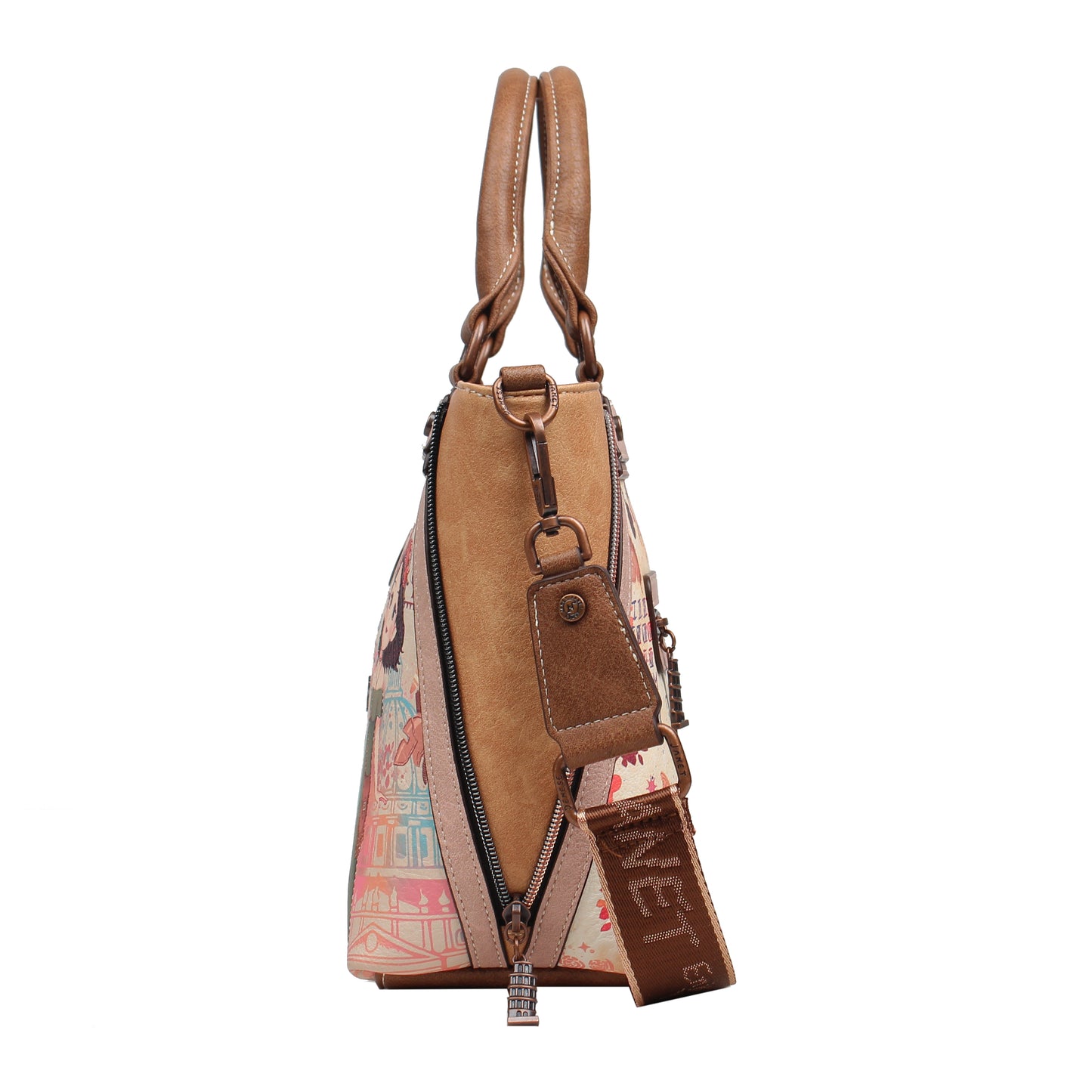 Bolso Tote JANET DENESE - J082B Colección Tour of Rome