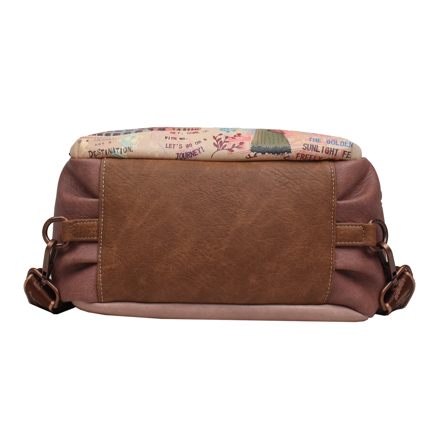 Bolso Mochila Convertible JANET DENESE - J119A Colección Tour of Rome