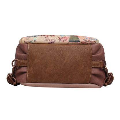 Bolso Mochila Convertible JANET DENESE - J119A Colección Tour of Rome