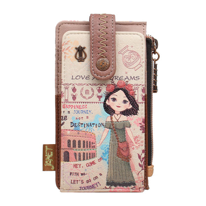 Cartera Organizadora JANET DENESE - JW-007C Colección Tour of Rome
