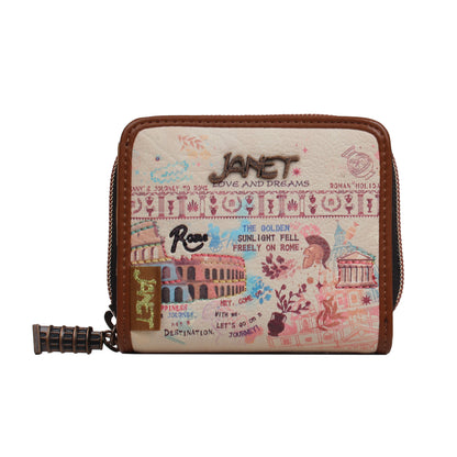 Cartera Organizadora JANET DENESE - JW-010B Colección Tour of Rome