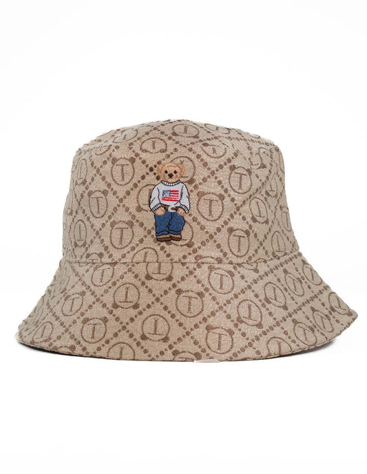 MZ057BROWNDIAMOND gorro bucket